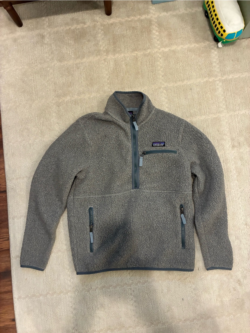 Patagonia women’s Gray Half-Zip Synchilla Fleece Pullover